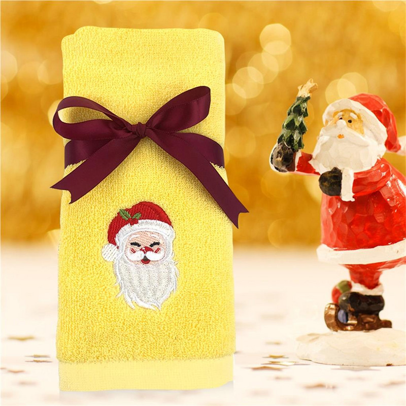 2022 Nou 2 bucăți/set prosoape de mână din bumbac brodate de Crăciun Prosoape de vase premium Set de prosoape de bucătărie pentru acasă Prosoape de bar de bucătărie