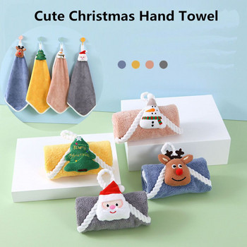 Μαλακή παιδική πετσέτα μπάνιου Χαριτωμένη χριστουγεννιάτικη πετσέτα χεριών κουζίνας ή μπάνιου πετσέτα προσρόφησης