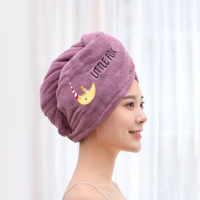 Μαγικό σκουφάκι ντους για γυναίκες μπάνιου τουρμπάνι μαλλιών περιστρεφόμενο κεφαλόδεσμο για κορίτσια Μαλακή πετσέτα μαλλιών από μικροΐνες Super απορροφητικό γρήγορο στέγνωμα κεφαλής