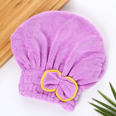 Szárítótörölköző nedves hajra Gyorsan száradó mikroszálas törölköző szuper nedvszívó Spa Bowknot pakolás zuhany sapka fürdő kiegészítők nőknek