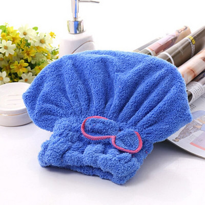 Greitas plaukų džiovinimas Vonios rankšluostis Mikropluošto SPA Bowknot Apvyniojamas rankšluosčių dangtelis Vonios kambario aksesuarai Moterų gaubtai Dizainerinė dušo kepurė