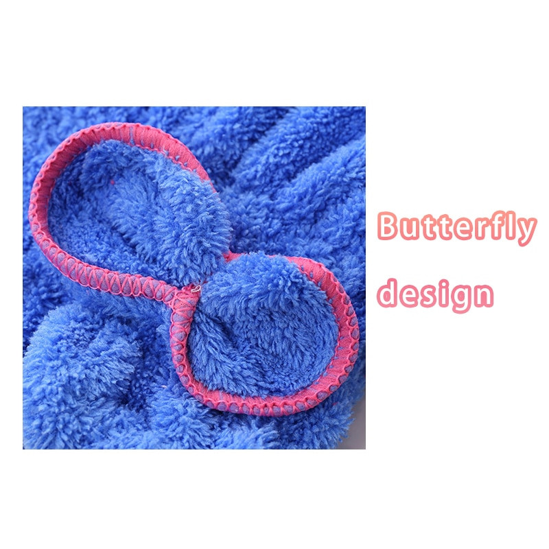 Greitas plaukų džiovinimas Vonios rankšluostis Mikropluošto SPA Bowknot Apvyniojamas rankšluosčių dangtelis Vonios kambario aksesuarai Moterų gaubtai Dizainerinė dušo kepurė