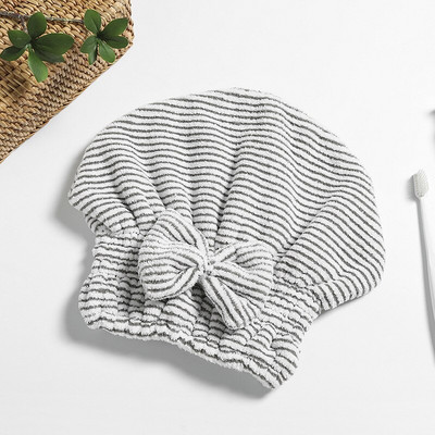 Prosoape din fibre de cărbune de bambus pentru uscarea părului șapcă super absorbantă prosop de păr Pălărie 1 pachet pentru cap de duș cu uscare rapidă învelitoare cu turban pentru femei