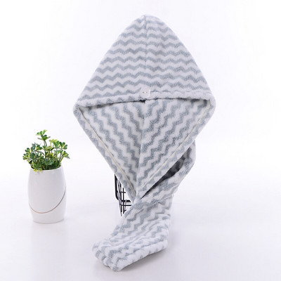 Prosoape de baie Microfibră solidă Pălărie de păr uscată rapid Textil de casă Prosop drăguț cu broderie de desene animate Prosop de păr