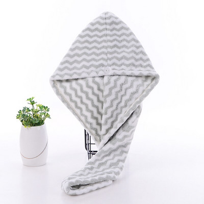 Prosoape de baie Microfibră solidă Pălărie de păr uscată rapid Textil de casă Prosop drăguț cu broderie de desene animate Prosop de păr