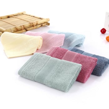 Τετράγωνη πετσέτα χεριών Bamboo Pulp Fiber Παιδική πετσέτα Καθαρό χρώμα 33*33CM Νερό Απορροφητικό