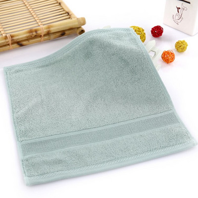 Prosop de mână pătrat Fibră de pulpă de bambus Lavetă pentru copii Culoare pură 33*33CM Absorbant de apă