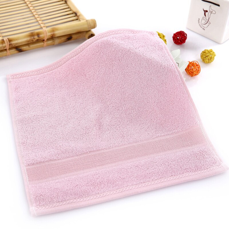 Prosop de mână pătrat Fibră de pulpă de bambus Lavetă pentru copii Culoare pură 33*33CM Absorbant de apă