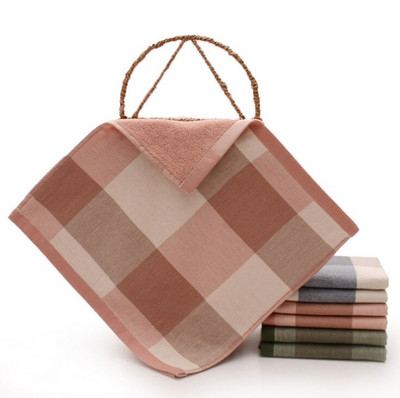 6 vnt./stal. Geros kokybės Pigus veido rankšluostis Plaid stiliaus medvilninis mažas rankšluostis Rankšluosčiai Vonios dovana 35*35cm virtuvės rankšluostis