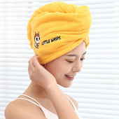 1PC Prosop de păr pentru uscare Magic Absorbant rapid femei Cască de duș uscată Baie Prosop din microfibră Lady Turban Cap Wrap