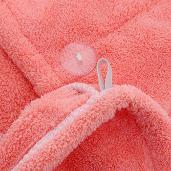 Хавлиена кърпа Дамска абсорбираща баня за възрастни Бързосъхнеща вана По-дебела кърпа за душ с дълга къдрава коса Шапка от микрофибър Wisp Суха кърпа за коса