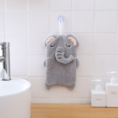 Puha kéztörölköző fürdőszobai kellékek Rajzfilm mikroszálas korall bársony nedvszívó kendő mosogatórongyok akasztókendő konyhai kiegészítők