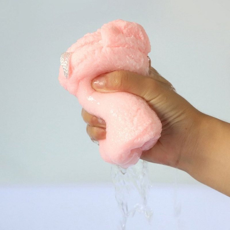 Puha kéztörölköző fürdőszobai kellékek Rajzfilm mikroszálas korall bársony nedvszívó kendő mosogatórongyok akasztókendő konyhai kiegészítők