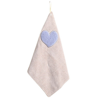 2 buc. Cute Love Heart Model Prosop de mână Prosop moale de vase Pânză de curățat Bucătărie Agățat Prosop de mână Acasă Instrumente de curățare pentru uz casnic