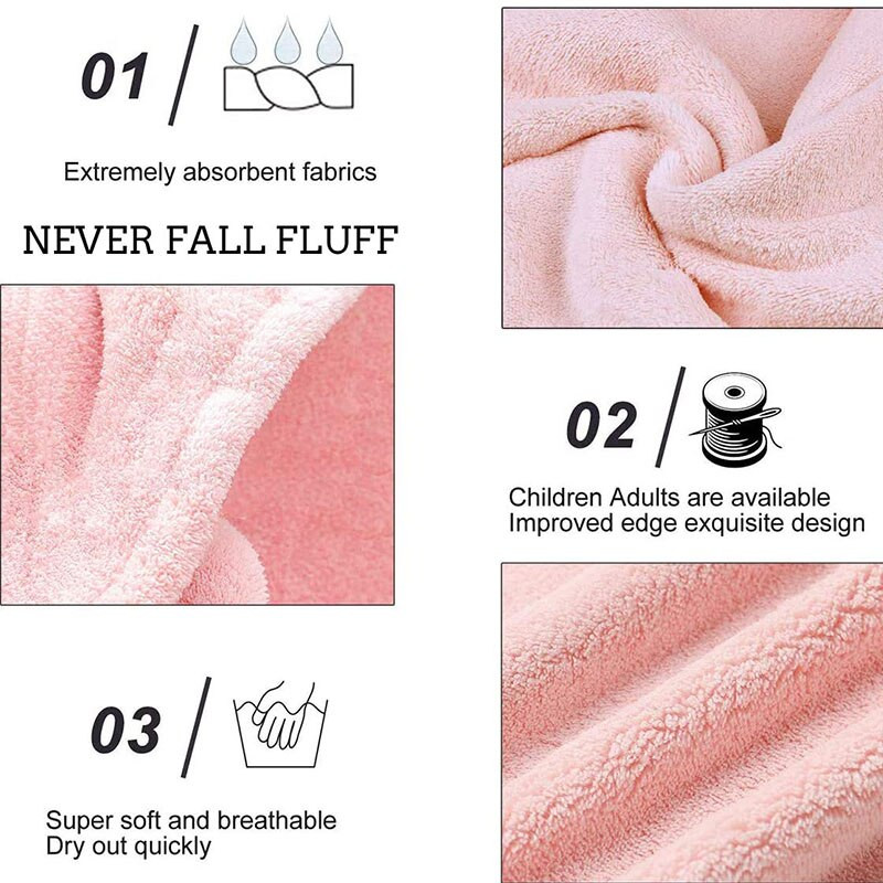 Prosop din microfibră Prosop de păr Prosop cu uscare rapidă Prosop moale, prietenos cu pielea, Pălărie de baie, Absorbție superioară de apă Accesorii pentru baie