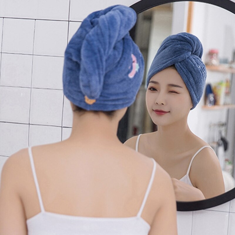 Lână de corali, păr uscat, moale, prosop de păr, absorbant, cu uscare rapidă, eșarfă pentru cap pentru cămin acasă, baie, duș, livrare directă