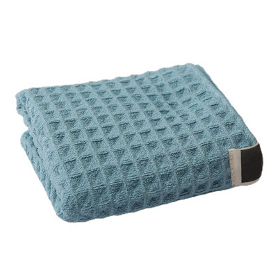 Вафлена кърпа за лице Мека абсорбираща вода дебела кърпа за ръце за коса и лице Подсушаване на плажа и одеяло за плуване