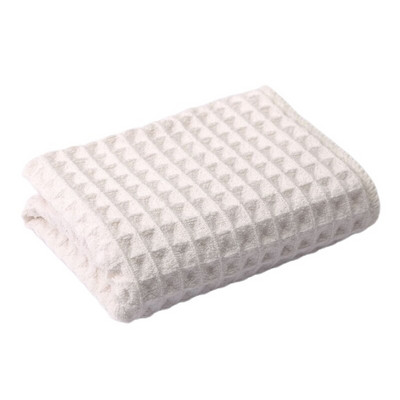 Вафлена кърпа за лице Мека абсорбираща вода дебела кърпа за ръце за коса и лице Подсушаване на плажа и одеяло за плуване