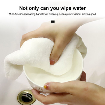 Πανί κρεμαστό πετσέτα χεριών πάπιας Χαριτωμένη μαλακή πετσέτα κουζίνας απορροφητική πετσέτα χεριών οικιακής χρήσης Coral fleece Handable