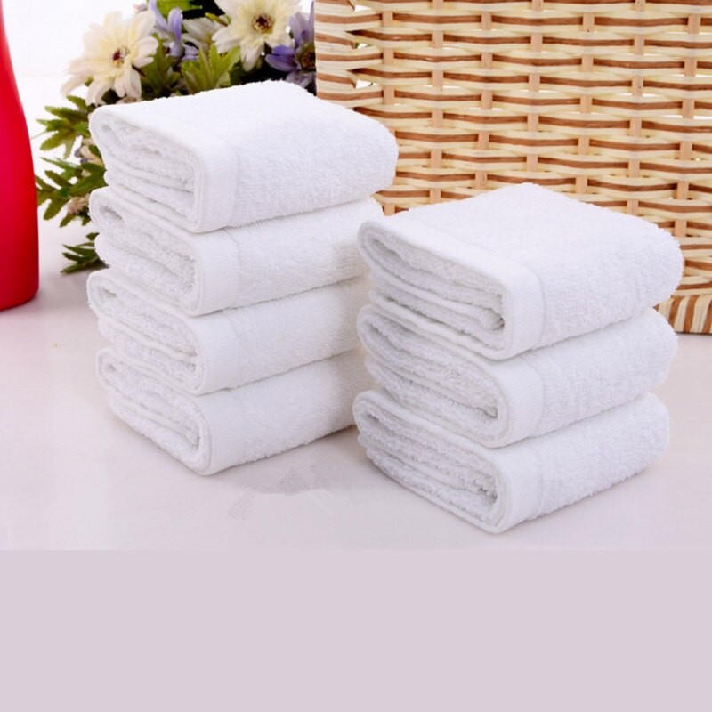 4τμχ 100% βαμβάκι 30x30 Λευκή τετράγωνη πετσέτα υψηλής ποιότητας Μαλακό παιδικό νηπιαγωγείο Σπίτι Ξενοδοχείο Εστιατόριο Κουζίνα Μαντηλάκι Μικρή πετσέτα χεριών