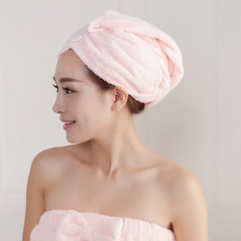 1 PCS Микрофибърна обвивка за сушене на коса след душ Дамска кърпа за момичета Бързосъхнеща шапка за коса Шапка Тюрбан Обвивка на главата Инструменти за къпане
