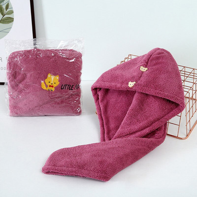 Női Hajszárító Törölköző Mikroszálas Törölköző Törölköző Hajtörölköző Otthon Frottírtörülközők Szárítás Haj Fürdőszoba Gyorsszárítás Hajtörölköző Lady