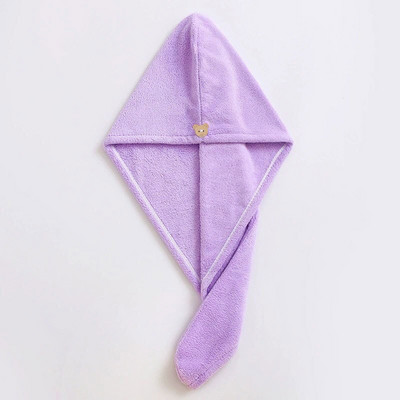 Nou Merbau Coral Fleece Cap uscat pentru păr Prosop Absorbție de apă Uscare rapidă Cască de duș Îngroșa Femei Turban Acasă Dormitor