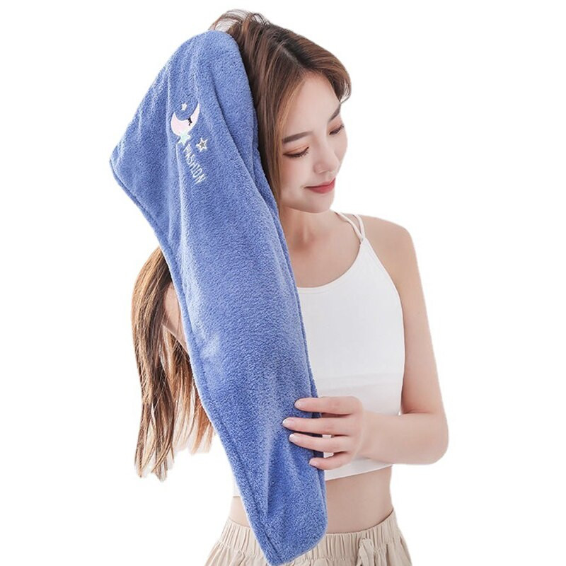 Prosop de păr moale din microfibră pentru fete, super absorbant, cu uscare rapidă, șapcă de duș magică pentru femei, pentru baie, turban de păr, înfășurare cu cap răsucit