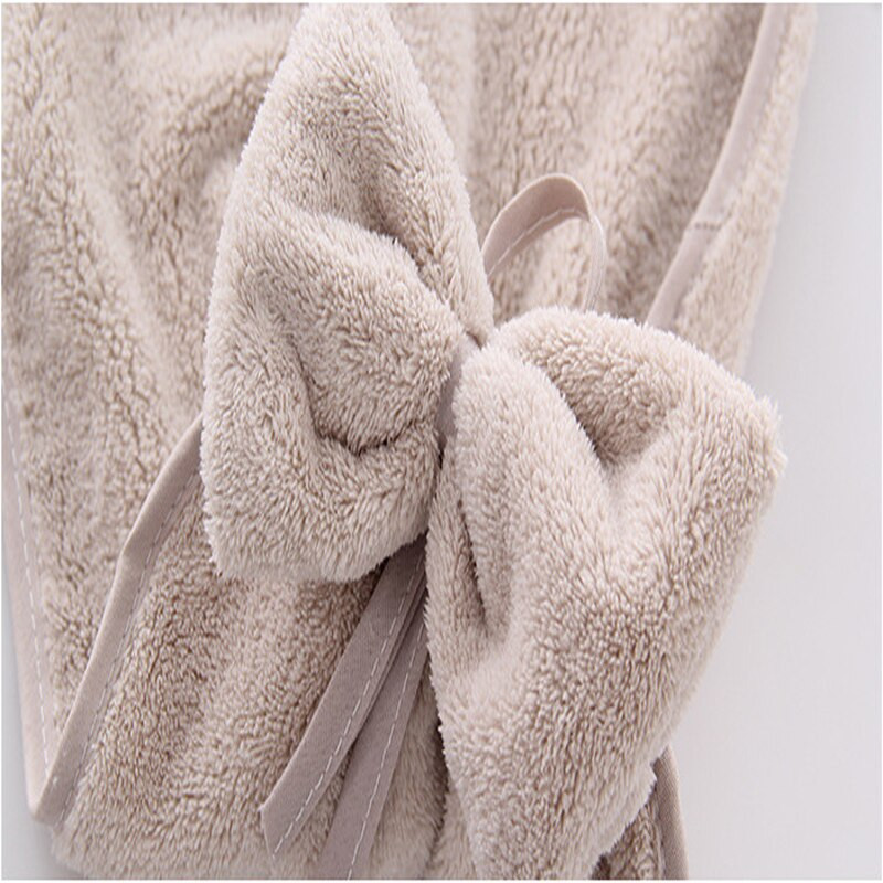 Prosop de mână drăguț, cu fundă, cu nod, prosoape moale, absorbante, pentru curățarea bucătăriei, pentru acasă, hotel, lână de coral, haine de curățare cu uscare rapidă