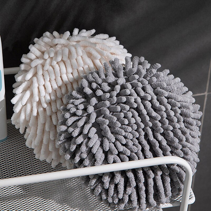 Prosop de mână din chenille Moale Bucătărie Baie Prosop agățat Prosoape de mână Minge Servețele absorbante miraculoase Instrument de curățare a cârpei