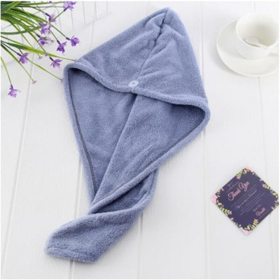 Căciulă de uscare a părului pentru femei Căciulă de prosop de păr cu uscare rapidă Căciulă de baie Căciulă de prosop solidă din microfibră Turban cu absorbție superioară Căciulă de uscat pentru păr