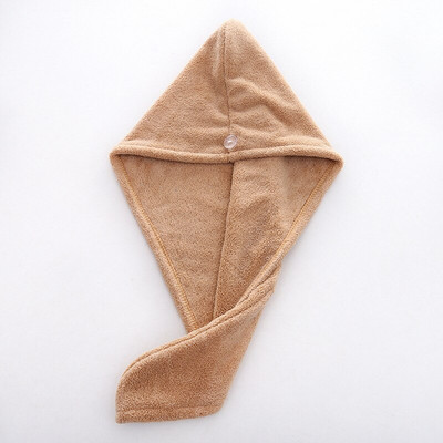 Căciulă de uscare a părului pentru femei Căciulă de prosop de păr cu uscare rapidă Căciulă de baie Căciulă de prosop solidă din microfibră Turban cu absorbție superioară Căciulă de uscat pentru păr