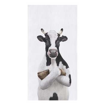 Animal Cow Farm Microfiber Towel Absorbent Kitchen Cleaning Πανί Πετσέτα πιάτων Πετσέτα καθαρισμού οικιακής χρήσης