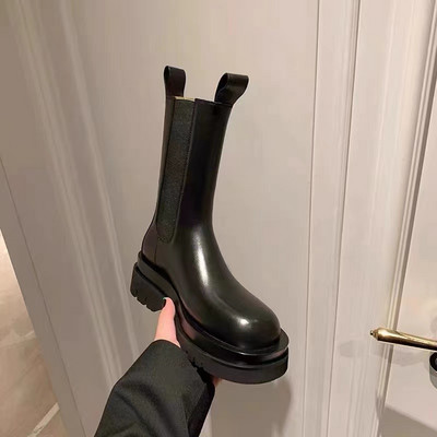 Cizme casual de dama cu toc, cu captuseala