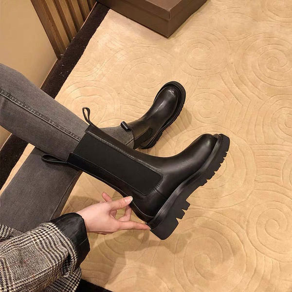 Cizme casual de dama cu toc, cu captuseala