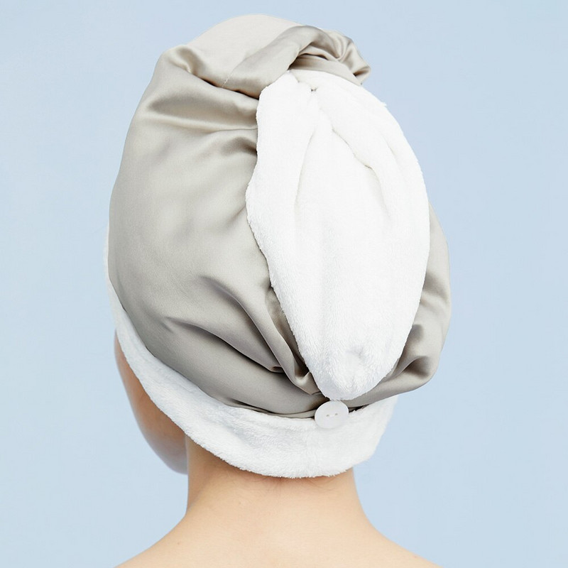 LILYSILK siidist kiiresti kuivavad juuksemütsid Pure 100 siidist funktsionaalne vannimüts Mikrofiibrist tahke rätikuga juuksetarvikud UUS Tasuta kohaletoimetamine