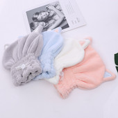 1 buc. Decorație drăguță a urechilor de pisică Prosoape de baie respirabile Accesorii de baie, cu uscare rapidă, capac de păr moale și uscat, lână de corali