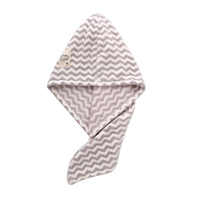 Naujas minkštas mikropluošto plaukų rankšluosčių įvyniojimas moterims Dryžiuoti rankšluosčiai suaugusiems sugeriantis rankšluostis plaukų džiovinimo rankšluostis Ilgas garbanotas sausų plaukų kepuraitė