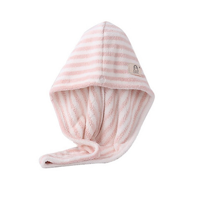 Naujas minkštas mikropluošto plaukų rankšluosčių įvyniojimas moterims Dryžiuoti rankšluosčiai suaugusiems sugeriantis rankšluostis plaukų džiovinimo rankšluostis Ilgas garbanotas sausų plaukų kepuraitė