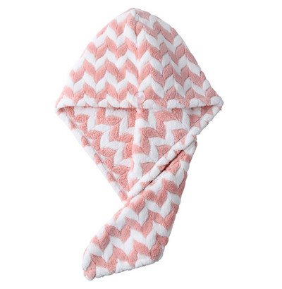 Naujas minkštas mikropluošto plaukų rankšluosčių įvyniojimas moterims Dryžiuoti rankšluosčiai suaugusiems sugeriantis rankšluostis plaukų džiovinimo rankšluostis Ilgas garbanotas sausų plaukų kepuraitė