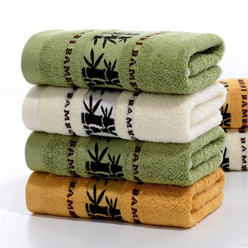 Хавлиена кърпа за ръце от бамбукови влакна в 17 стила, зелено, синьо, кафяво, супер мека кърпа за лице за възрастни, 2 бр. кърпа за ръце от бамбукови влакна, 34x74 см