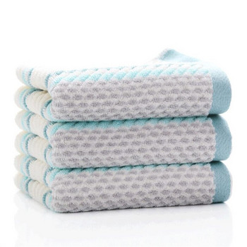 100% памук Хотелска кърпа Home Dobby Луксозни кърпи за ръце за възрастни Абсорбираща памучна хавлиена кърпа за лице 34x75 см