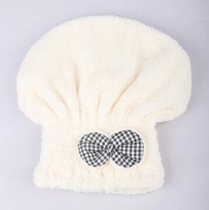 VEHHE női szuper nedvszívó száraz hajsapka Bownot Magic puha szövet rugalmas pakolás turbán gyorsan száradó fürdőlepedő fürdőszoba