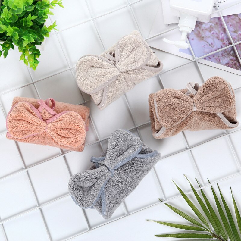 30*30cm prosop de mână cu bowknot moale coral catifea cârpă absorbantă pentru curățare baie bucătărie agățată spălat lavețe accesorii