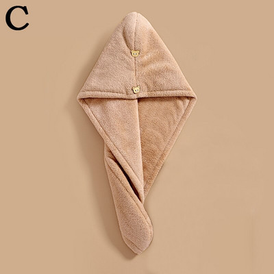 Sausiems plaukams Didelio tankio vandenį sugerianti Greitai džiūstanti koralų vilnos dušo kepuraitė Dvisluoksnė sustorėjusi moteriška, greitai sugerianti medžiaga