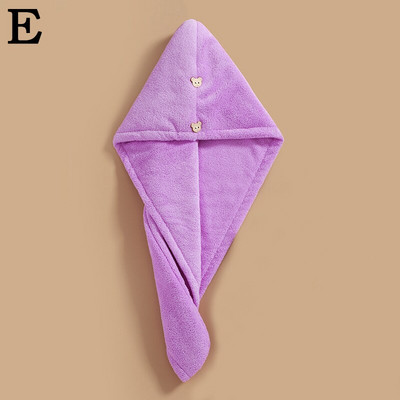 Sausiems plaukams Didelio tankio vandenį sugerianti Greitai džiūstanti koralų vilnos dušo kepuraitė Dvisluoksnė sustorėjusi moteriška, greitai sugerianti medžiaga