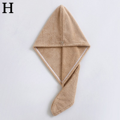 Sausiems plaukams Didelio tankio vandenį sugerianti Greitai džiūstanti koralų vilnos dušo kepuraitė Dvisluoksnė sustorėjusi moteriška, greitai sugerianti medžiaga