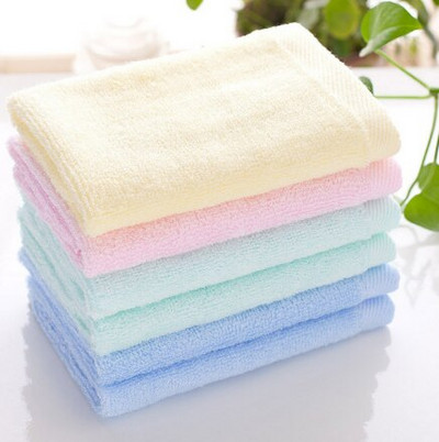 3 buc/lot Vânzare caldă cu ridicata din fibră de bambus celuloză prosop pătrat pentru copii de culoare solidă 25*25 cm șervețele absorbante de uz casnic