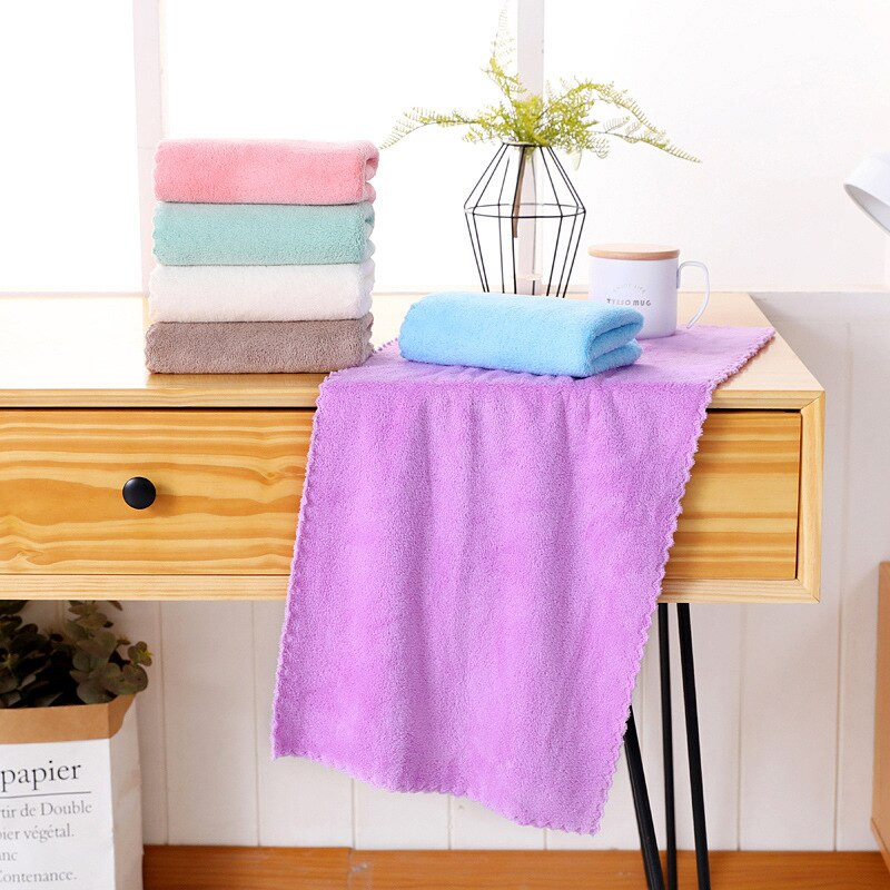 35*74cm prosop universal pentru față prosop din lână de coral pânză de spălat prosop de mână pentru baie instrument de frumusețe pentru curățarea prosoapelor cu uscare rapidă