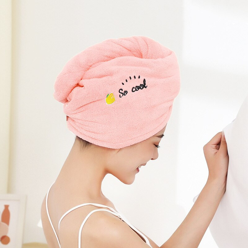 Minkštas mikropluošto mergaičių plaukų rankšluostis, puikiai sugeriantis greitai džiūstantis stebuklingas dušo kepuraitė moterims vonios kambario plaukams, turbanas susukamas galvos apvyniojimas